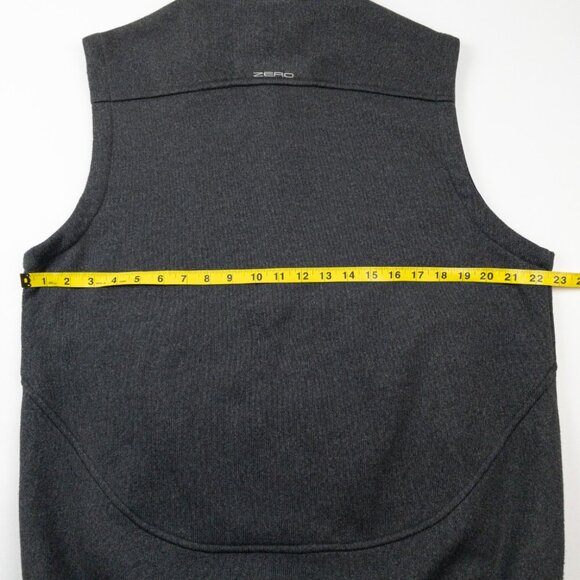 Zero Restriction Fleece Vest Men's Large Gray Half Zip Sweater Golf Tour Series - Picture 13 of 14